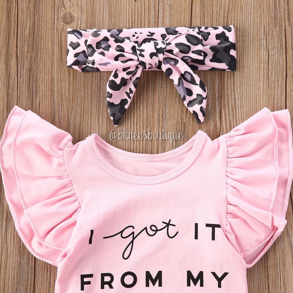 Little Mama Matching 3pc. Babygirl Boutique Set - Picture 5 of 5